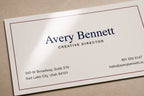 Macro close-up of the Avery Bennett card showing a broad reflection across the all-over gloss coating