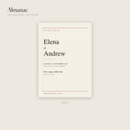 Almanac invitation on 14pt gloss, front