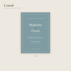 Coastal invitation on 14pt gloss, front