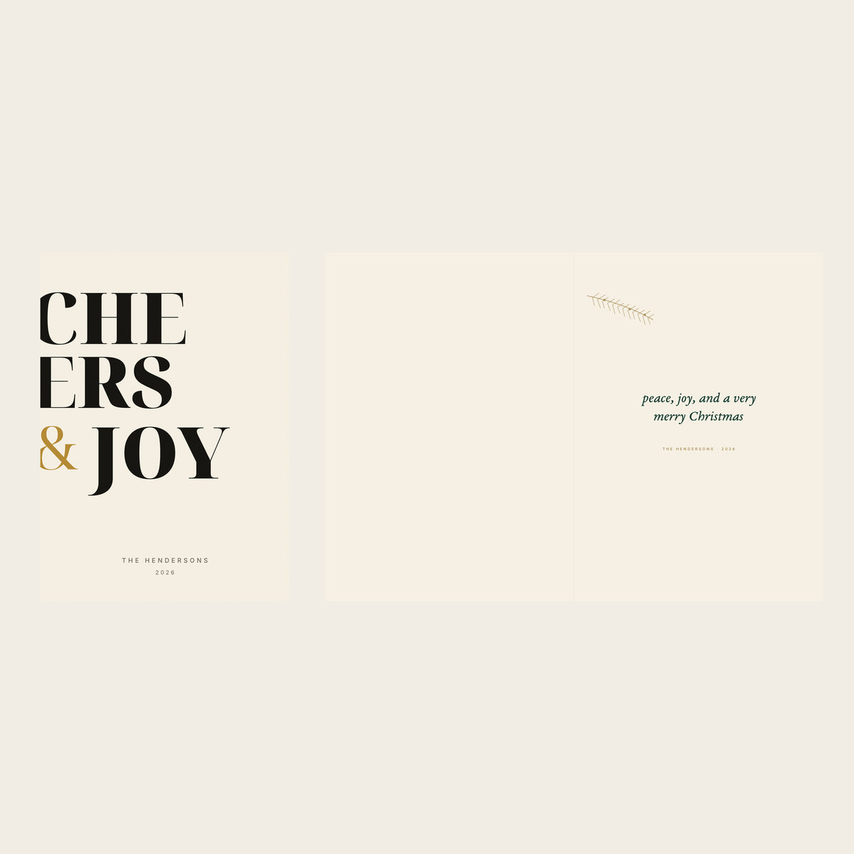 One flat card and one folded card shown fully in a square gallery preview
