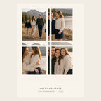 Snapshot Grid flat holiday card design choice shown fully